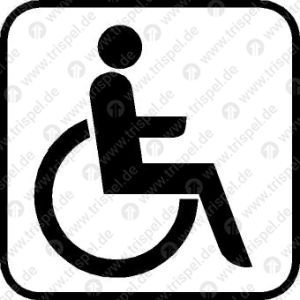 Körperbehinderte aller Art für Kartusche -Piktogramm-