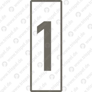 Klassenzahl 1 an Abteiltüren