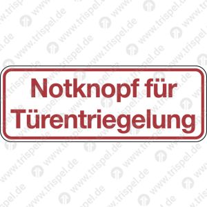 Notknopf für Türentriegelung