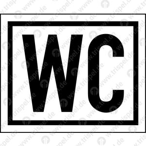 WC - Symboldarstellung nach DIN EN 15877-2 Punkt 4.5.16