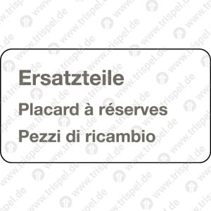 Ersatzteile - 3-sprachig D, F, I