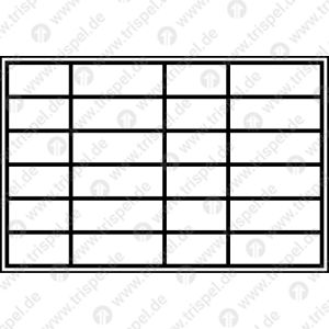 Raster für wagentechnische Betriebsuntersuchung (wiederablösbar)
