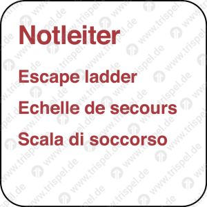 Notleiter (viersprachig)