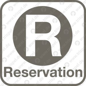Reservierung - Piktogramm -
