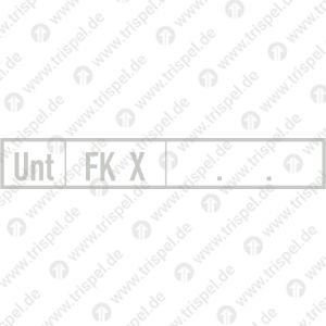 Untersuchungsraster FK X mit Datumspunkten ohne JahreszahlUnt. FK X . .für TUTOPROM-Beschichtung