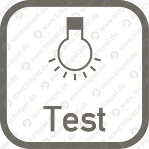 Lampenprüfung -Piktogramm-