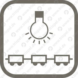 Zugbeleuchtung Piktogramm