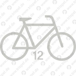 Fahrradsymbol Lenker rechtsmit Zusatz 12