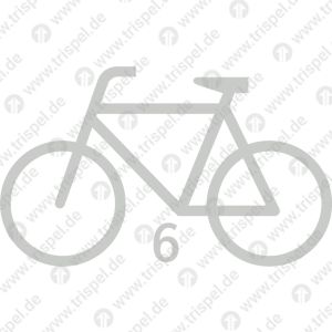 Fahrradsymbol Lenker linksmit Zusatz 6