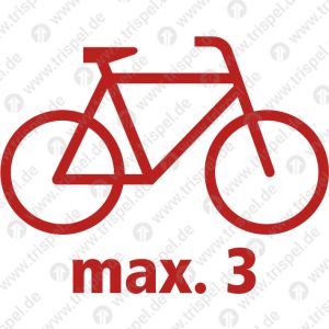 Fahrradsymbol Lenker rechtsmit Stellplatzanzahl max 0 - Eindruck variabel -
