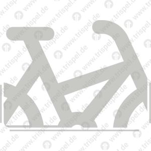 Fahrrad Lenker rechts mit Fensterausschnitt mit Montagehilfen