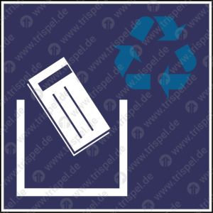 Abfallbehälter für Druckerzeugnisse (Papier)