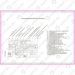 Bedienungsanweisung, SchaltbildBremsgeräteeinheit BGT - 06 C, KE-Bremse