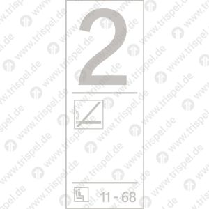 Infofeld 2. Klasse Nichtraucher mit Platzeindruck 11 - 68