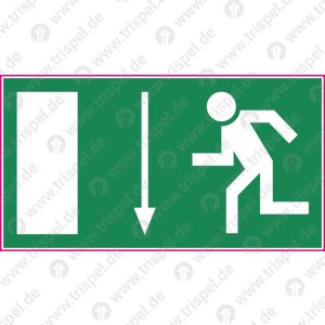 Rettungsweg durch Ausgang (E03) - (langnachleuchtend)