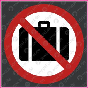 Koffer abstellen verboten