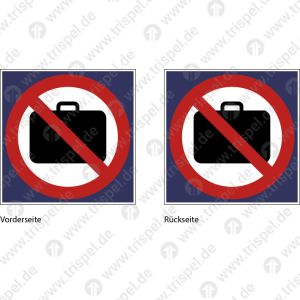 Koffer abstellen verbotendoppelseitig
