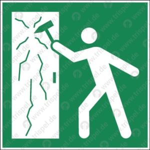 Notausstieg Abteiltür/Großraumwagen (links)