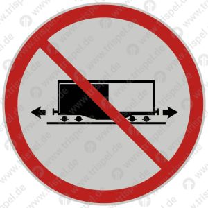 Fahrverbot mit geöffneten Schiebewänden, 4 Räder