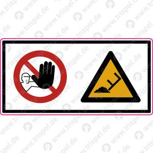 Warnschild f. Kippmulde, stirnseitig, über Bedienklappe