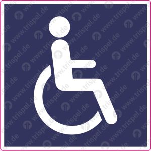 Körperbehinderte / Rollstuhlfahrer aller Art für Ruftasternach ISO 7001 - PI PF 006