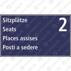 Sitzplätze für 2 Schwerbehinderte (begrenztes Sitzplatzangebot)4-sprachig D, E, F, I Einsatz VBB