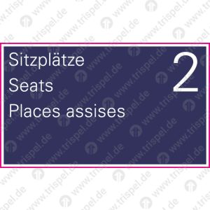 Sitzplätze für 2 Schwerbehinderte - 3-sprachig D, E, F - ( begrenztes Sitzplatzangebot )