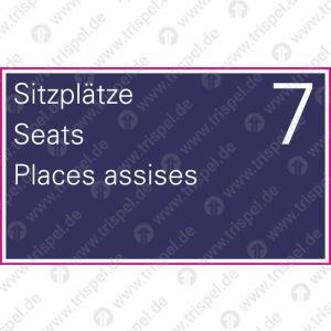 Sitzplätze für 7 Schwerbehinderte - 3-sprachig D, E, F - ( begrenztes Sitzplatzangebot )