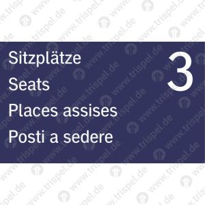 Sitzplätze für 3 Schwerbehinderte - 4-sprachig D, E, F, I- ( begrenztes Sitzplatzangebot )