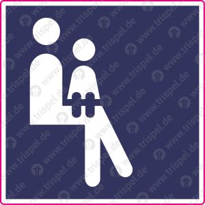 Person mit Kleinkind (Mutter/Kind)Anbringung nur im Außenbereich (Infofelder)