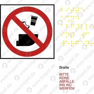 Bitte keine Abfälle ins WC werfen!