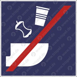 Keine Abfälle ins WC