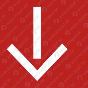 Richtungspfeil unten oder rechts (langnachleuchtend)