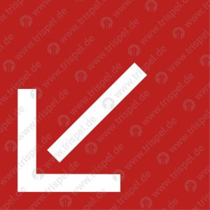 Richtungspfeil (diagonal) (langnachleuchtend)