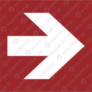 Richtungspfeil - Symbol nach DIN ISO 3864-3:2012-11 • Typ D- langnachleuchtend -