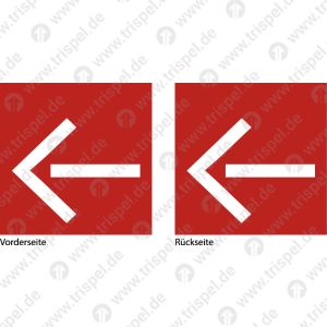 Richtungspfeil oben oder links -doppelseitig-