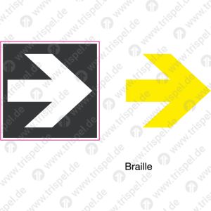 Richtungspfeil - Symbol nach DIN ISO 3864-3:2012-11 • Typ D
