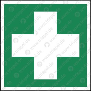 Erste Hilfe- lang nachleuchtend -• Symboldarstellung nach DIN EN 16186-4 (ISO 7010:2003, Abschnitt 5)Projekt: VBB