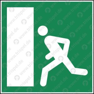 Fluchtweg links - Piktogramm