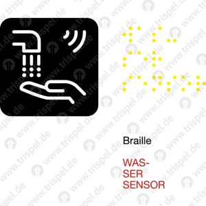 Handwaschwasser Sensor, Braille