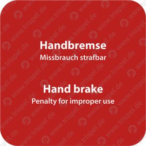 Handbremse - 2-sprachig D, E
