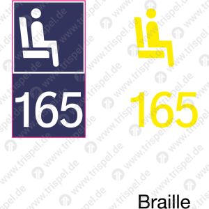 Gangplatz Platznummer 165für Stadler KISS