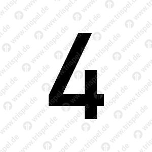 Ziffer 4, 100 mm