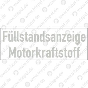 Füllstandsanzeige Motorkraftstoff