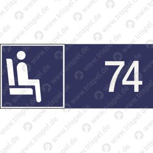Sitzplatzreservierung Gangplatz Nr. 74