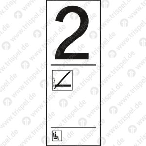 Infofeld 2. Klasse Nichtraucher ohne Platzeindrucke, Informationskartusche