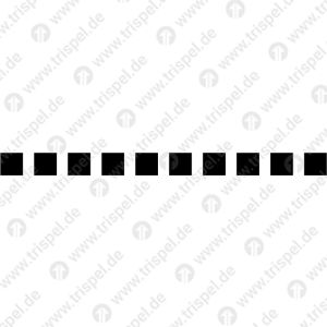Pixelstreifen, 10 Quadrate // Abstand 33 mm