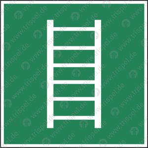 Notleiter- langnachleuchtend -Symboldarstellung nach DIN EN 15877-2