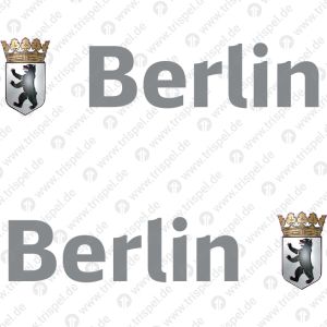 Berlin Wappen + Schriftzug Berlin