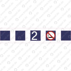 Sicherheitsstreifen auf Türen incl. Piktos - einseitig für geätzte Scheiben